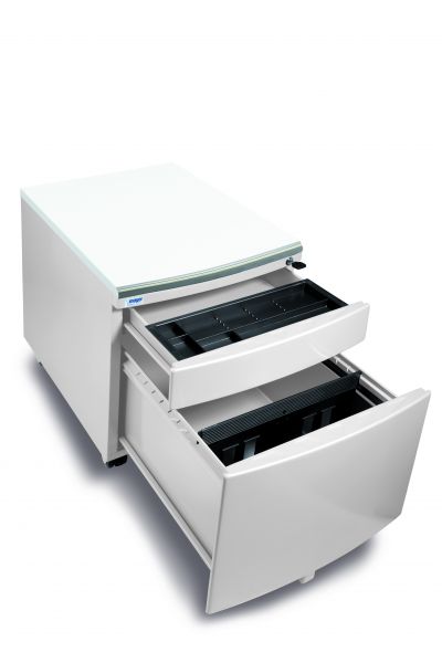 Kontejner ke stolům Mayer PROFI3 a Junior bílý + deska bílá